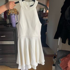 White mini dress